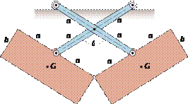 1438_Equilibrium position of the symmetrical mechanism.png